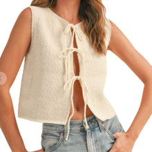 Load image into Gallery viewer, Miou Muse Knitted Tied Front Cardigan
