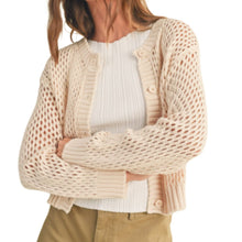 Load image into Gallery viewer, Miou Muse Crochet Knitted Buttondown Cardigan

