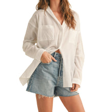 Load image into Gallery viewer, Miou Muse Buttondown Basic Cotton Shirt
