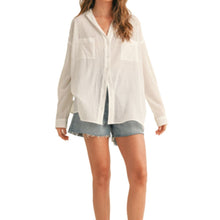 Load image into Gallery viewer, Miou Muse Buttondown Basic Cotton Shirt
