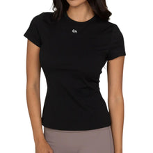 Load image into Gallery viewer, Gold Hinge Black Essential Full Length Tee
