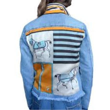 Load image into Gallery viewer, Stacy Bradley Black &amp; Blue Horse Jacket
