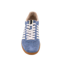 Load image into Gallery viewer, Stevie Blue Suede Stripe Sneakers
