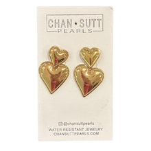 Load image into Gallery viewer, Chansutt Double Heart Earrings
