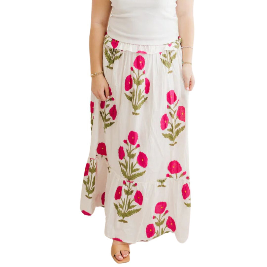 Ruffle Maxi Skirt