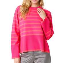 Load image into Gallery viewer, Striped Sweater Pink and Orange
