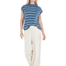 Load image into Gallery viewer, Short Sleeve Striped Sweater
