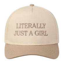 Load image into Gallery viewer, Literally Just a Girl Trucker Hat

