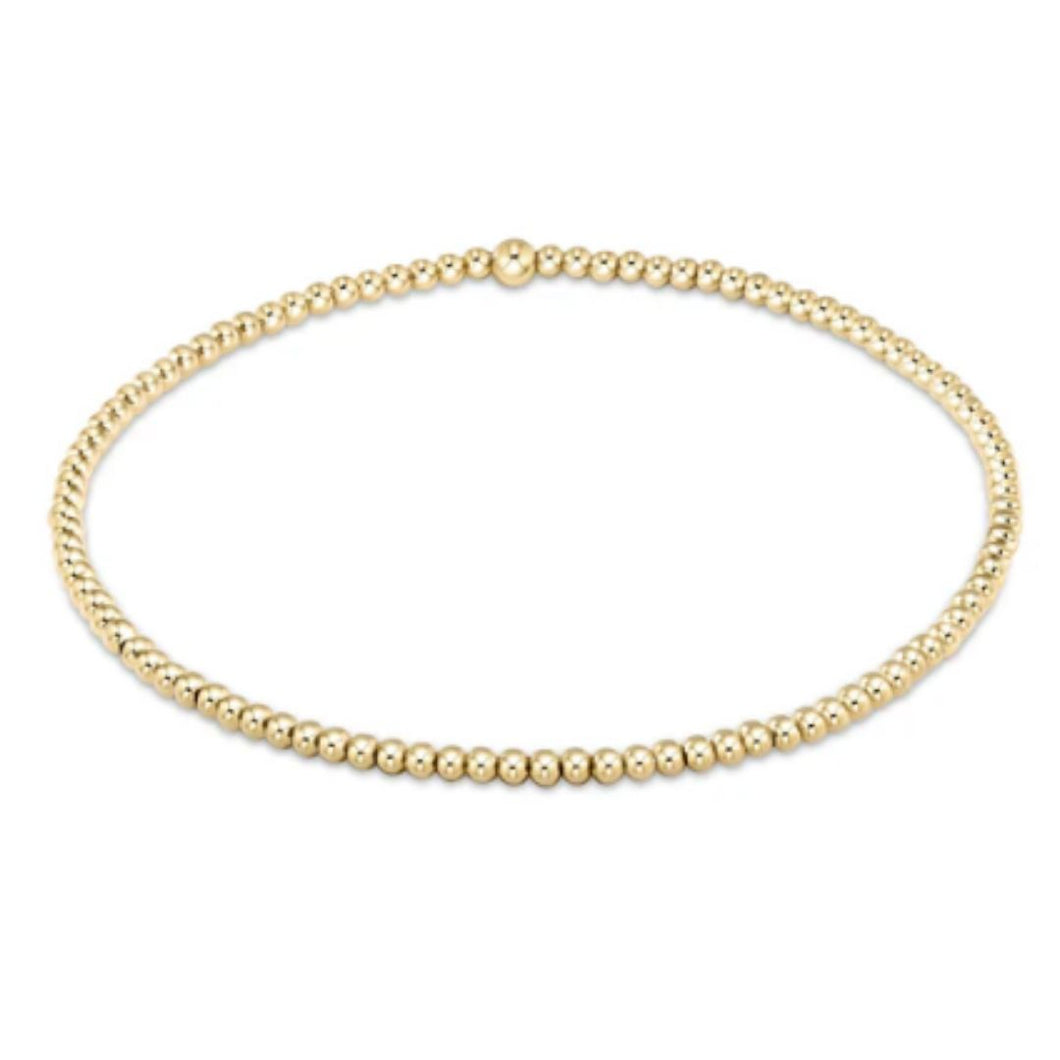 enewton EGIRL Classic Gold 2mm Bead Bracelet