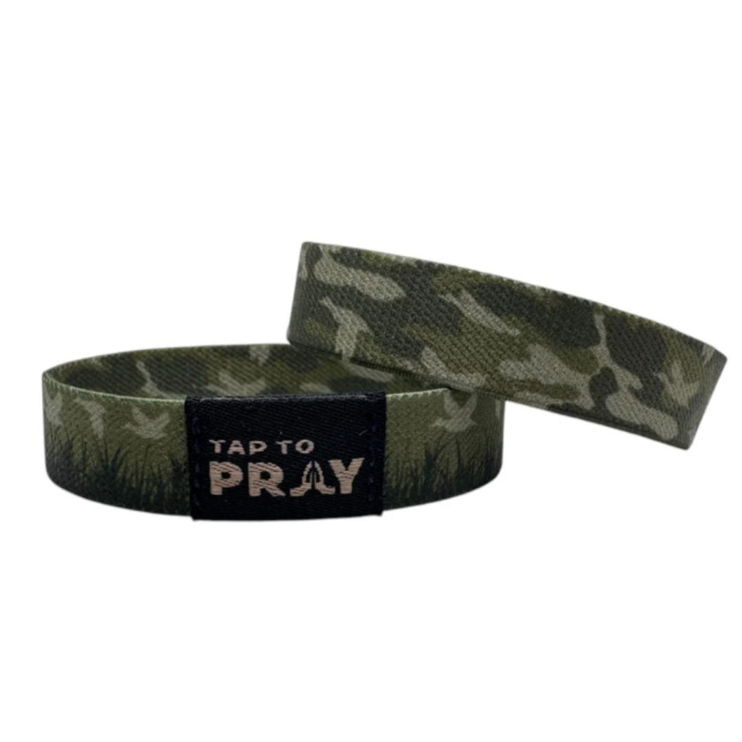 TAP TO PRAY WRISTBANDS - WATERFOWL CAMO-LARGE