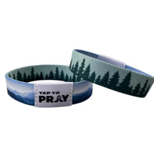 Load image into Gallery viewer, TAP TO PRAY WRISTBANDS - MOUNTAINS &amp; FORESTS-MEDIUM
