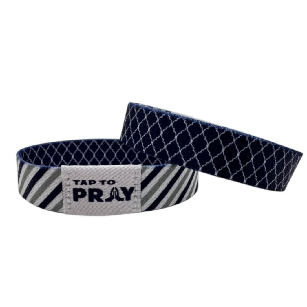 TAP TO PRAY WRISTBANDS - GRAPHITE & INK-SMALL