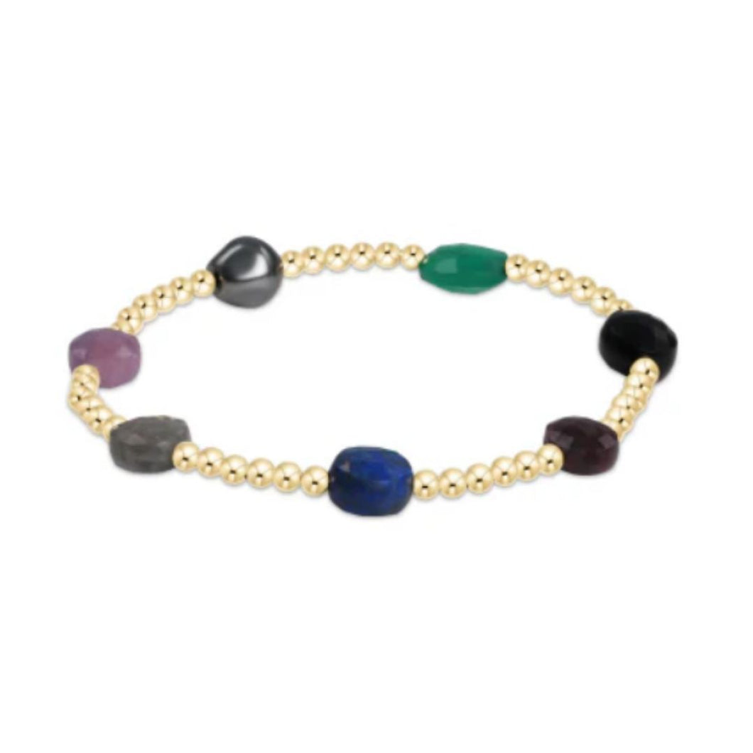 enewton Admire Gemstone Gold 3mm Bead Bracelet