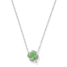 Load image into Gallery viewer, Clover Short Pendant Lime Green Necklace

