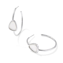 Load image into Gallery viewer, Margot Vintage Silver Hoop Earrings
