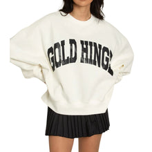 Load image into Gallery viewer, Gold Hinge Ivory Wide Arm Sweatshirt
