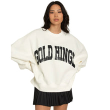 Load image into Gallery viewer, Gold Hinge Ivory Wide Arm Sweatshirt

