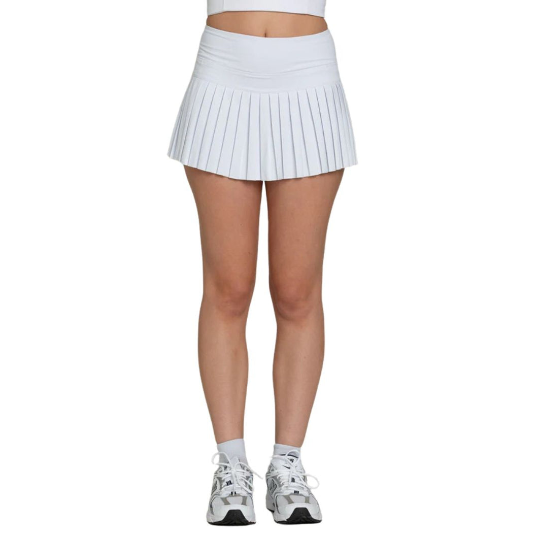 Gold Hinge Off-White Pleated Tennis Skirt