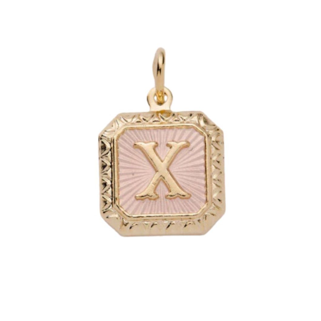 &Livy Two Tone Letter Charm-X
