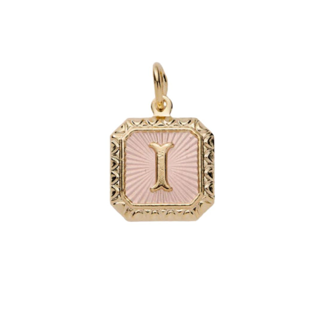 &Livy Two Tone Letter Charm-I