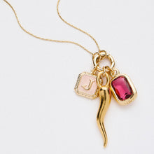 Load image into Gallery viewer, &amp;Livy Expandable Intention Chain Charm Necklace-Gold
