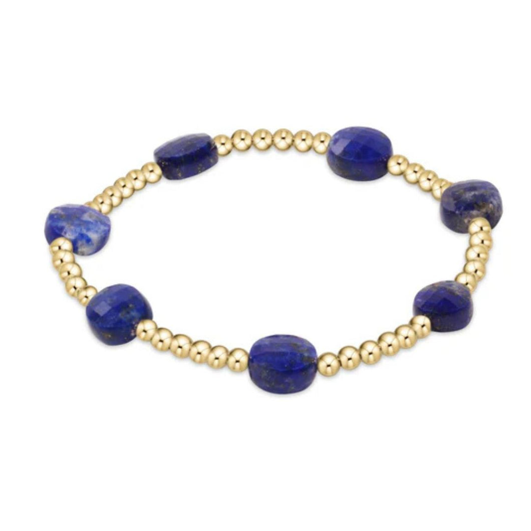 enewton EXTENDS Admire Gold 3mm Bead Bracelet - Lapis