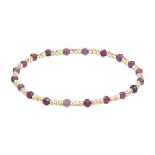 Load image into Gallery viewer, enewton EXTENDS Gemstone Gold Sincerity Pattern 3mm Bead Bracelet - Ruby
