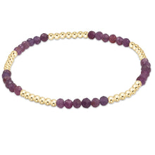 Load image into Gallery viewer, Blissful Pattern 2.5Mm Bead Bracelet - Ruby
