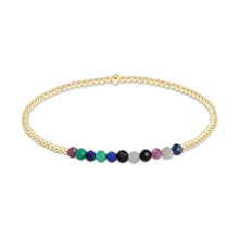 Load image into Gallery viewer, enewton Gold Bliss Gemstone 2mm Bead Bracelet-Hot Mess
