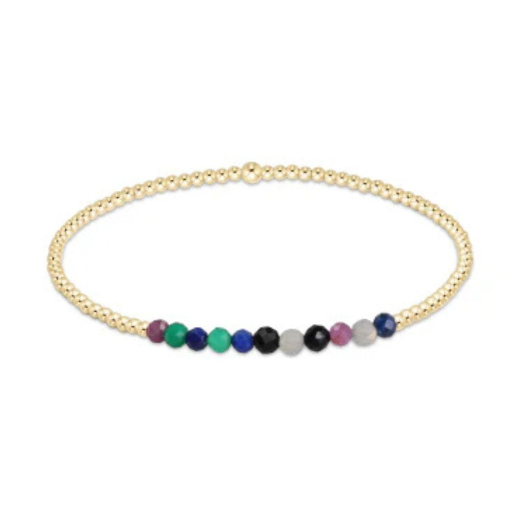 enewton Gold Bliss Gemstone 2mm Bead Bracelet-Hot Mess
