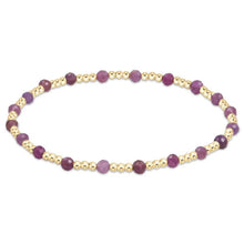 Load image into Gallery viewer, enewton Gemstone Gold Sincerity Pattern 3mm Bead Bracelet-Ruby
