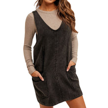 Load image into Gallery viewer, Snow Wash Twill Overall Dress
