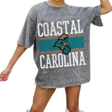 Load image into Gallery viewer, Coastal Carolina Rhinestone Oversize Tee
