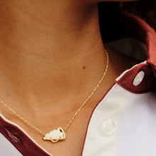 Load image into Gallery viewer, Cheer Gold Short Pendant Necklace-Mother of Pearl
