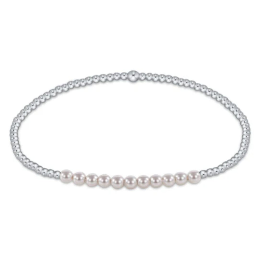 enewton Sterling Bliss 2mm Bead Bracelet-Pearl