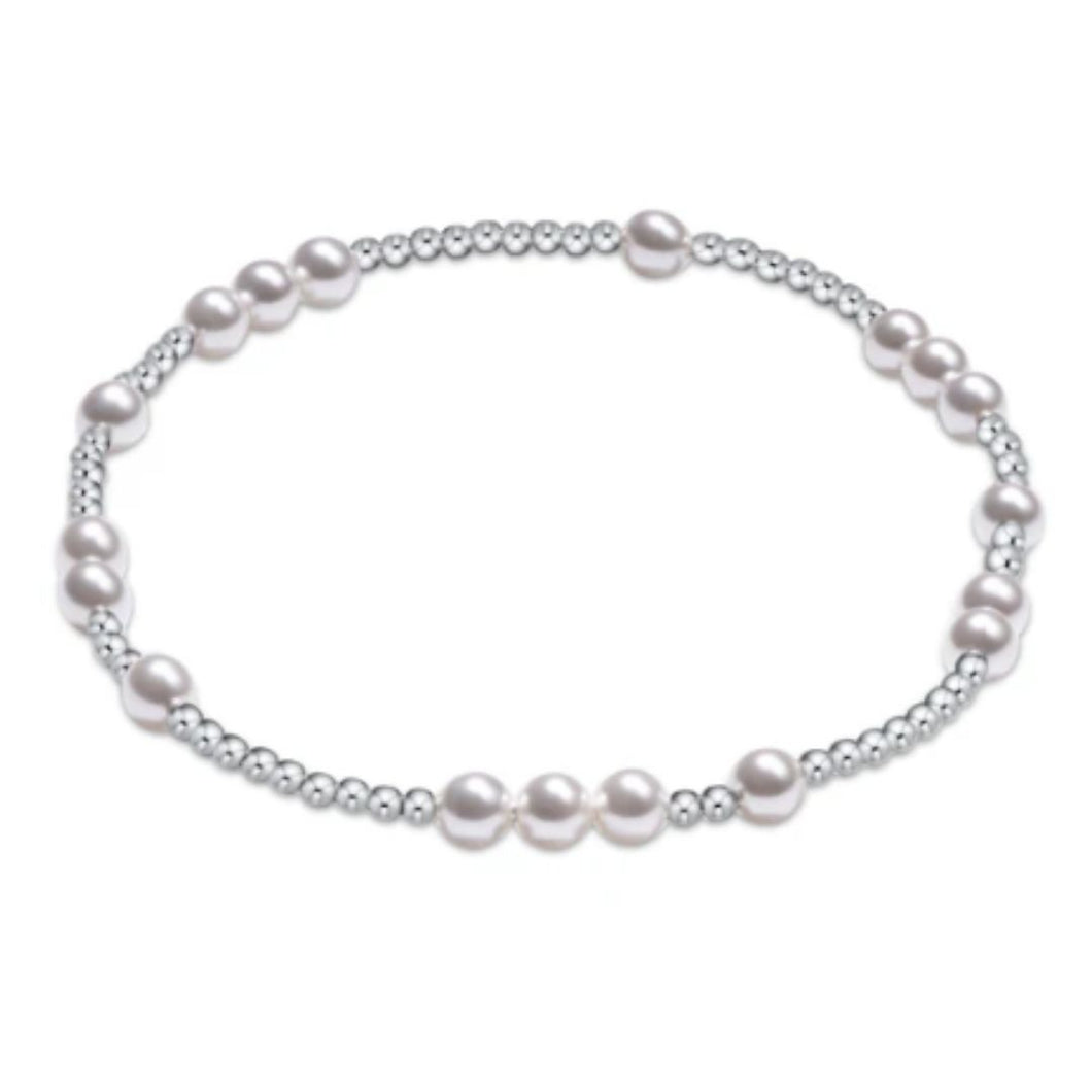enewton Hope Unwritten Sterling 5mm Bead Bracelet-Pearl