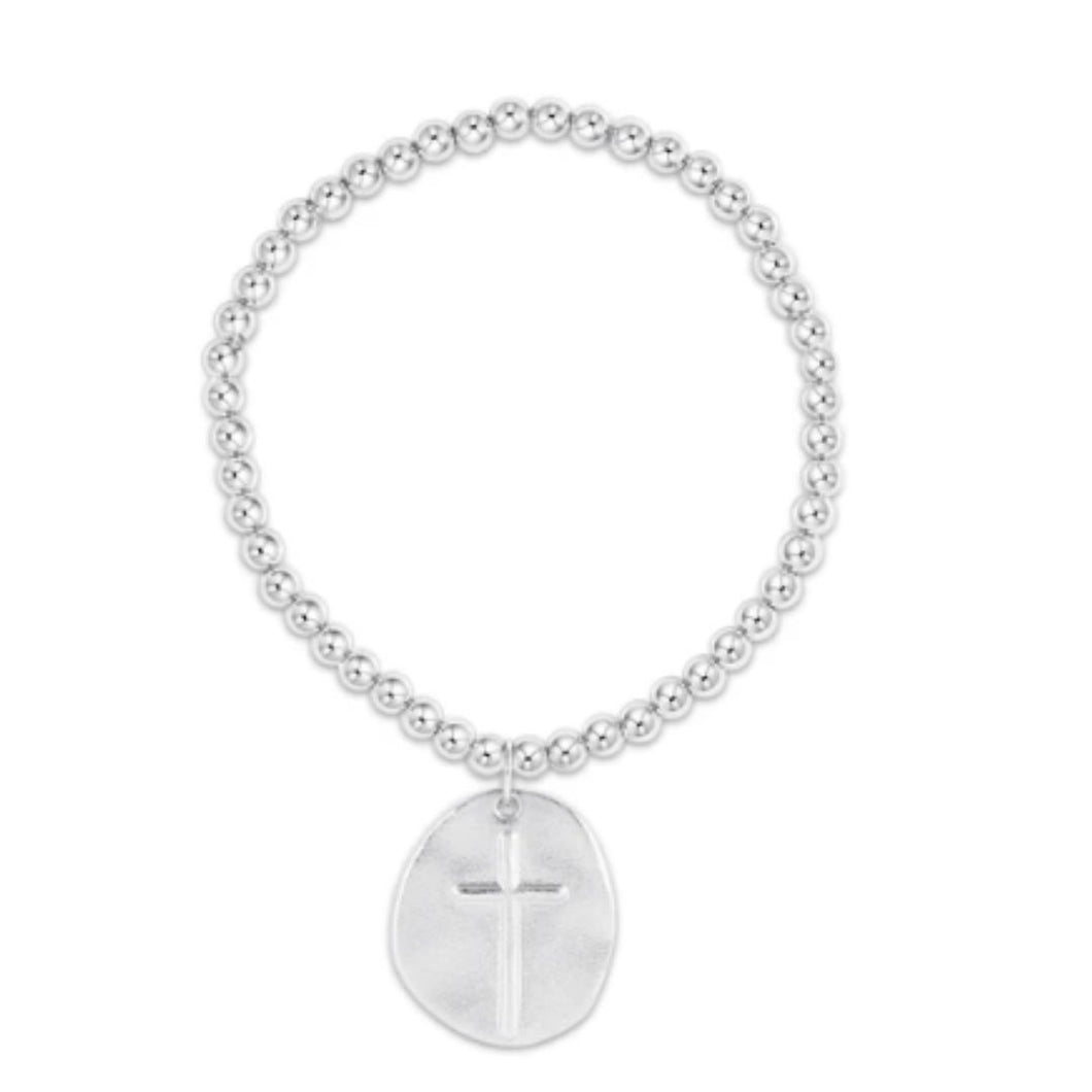 enewton Classic Sterling 4mm Bead Bracelet-Inspire Sterling Charm