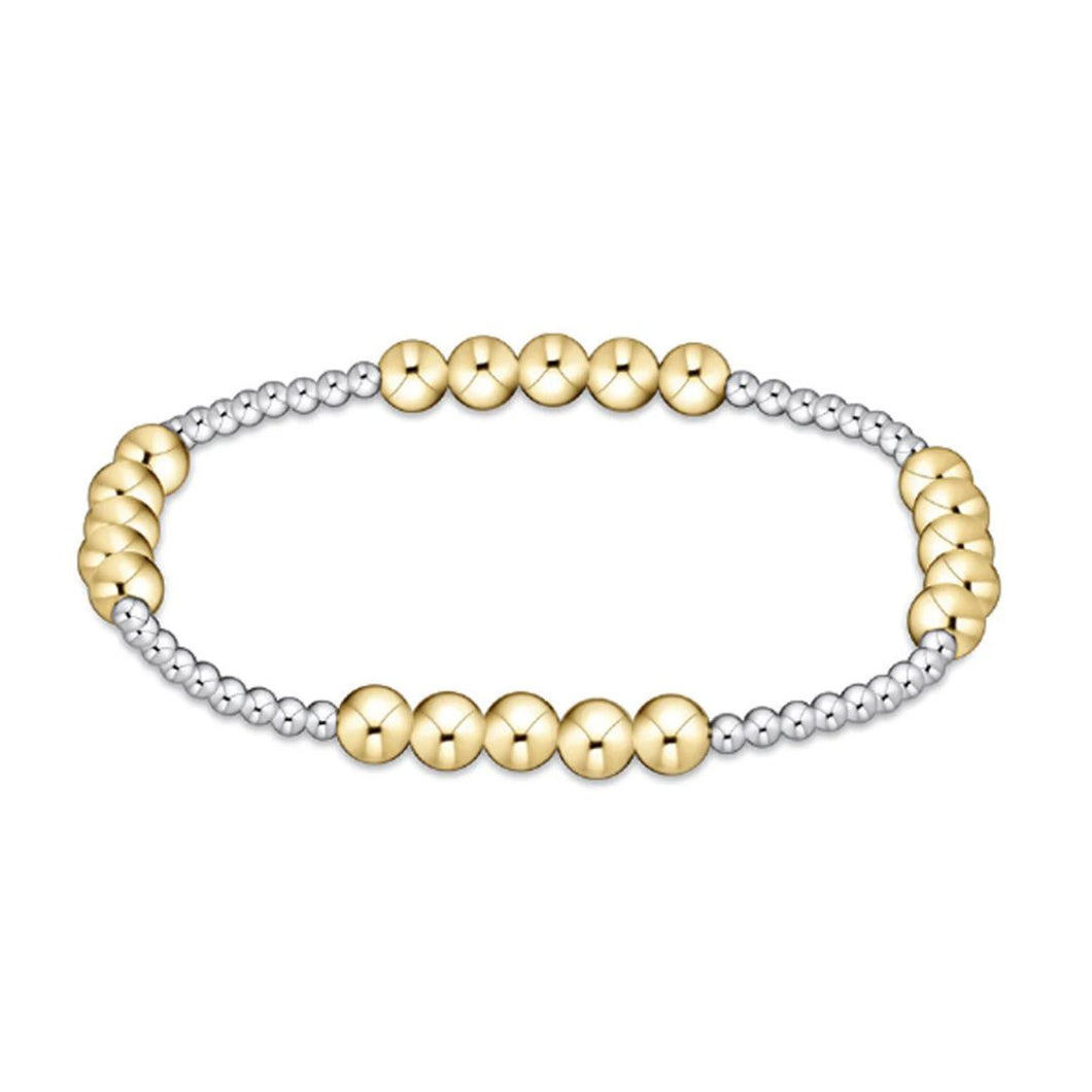 enewton Classic Blissful Pattern 2.5mm Bead Bracelet Mixed Metals
