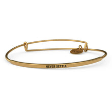 Load image into Gallery viewer, &amp;LIVY Never Settle Bangle-Antique Gold

