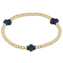 Load image into Gallery viewer, enewton Signature Cross Gold Pattern 3mm Bead Bracelet
