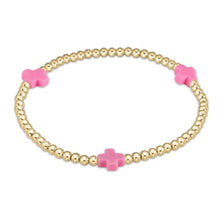 Load image into Gallery viewer, enewton Signature Cross Gold Pattern 3mm Bead Bracelet
