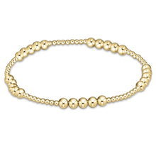 Load image into Gallery viewer, enewton classic blissful pattern 2mm bead bracelet - 4mm gold
