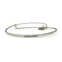 Load image into Gallery viewer, &amp;LIVY All Will Be Well Bangle-Antique Silver

