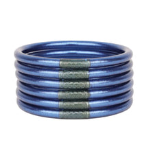 Load image into Gallery viewer, MARINE ALL WEATHER BANGLES (SET OF 6) - SERENITY PRAYER-MEDIUM
