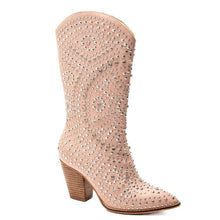Load image into Gallery viewer, Corky&#39;s Boot Scootin Blush Rhinestone Studded Boot
