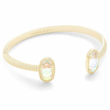 Load image into Gallery viewer, Kendra Scott Elton Gold Cuff Bracelet in Dichroic Glass
