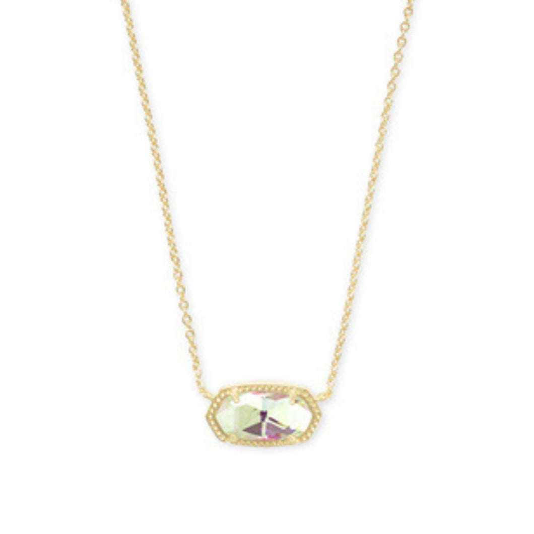 Kendra Scott Elisa Gold Dichroic Glass Necklace