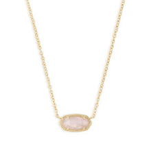 Load image into Gallery viewer, Kendra Scott Elisa Rose Quartz Necklace
