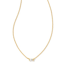 Load image into Gallery viewer, Kendra Scott Juliette Gold Pendant Necklace in White CZ
