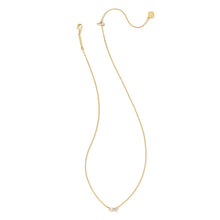 Load image into Gallery viewer, Kendra Scott Juliette Gold Pendant Necklace in White CZ
